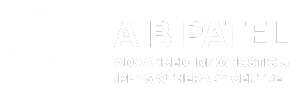 A B PATEL White logo