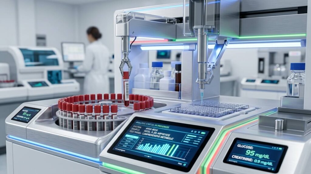 auto collceting blood sample machine