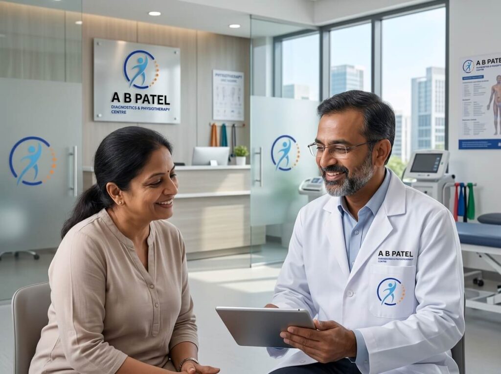 doctor talking to patient