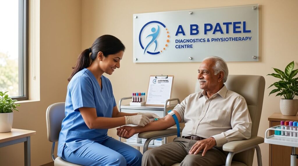 doctor collecting from patient