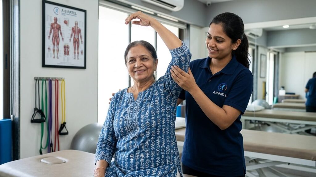 patient doing excercise