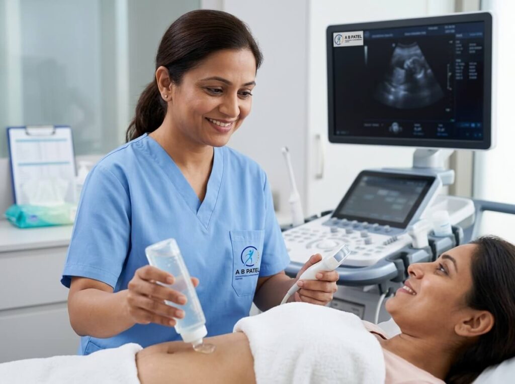 ultrasound scan of patient 